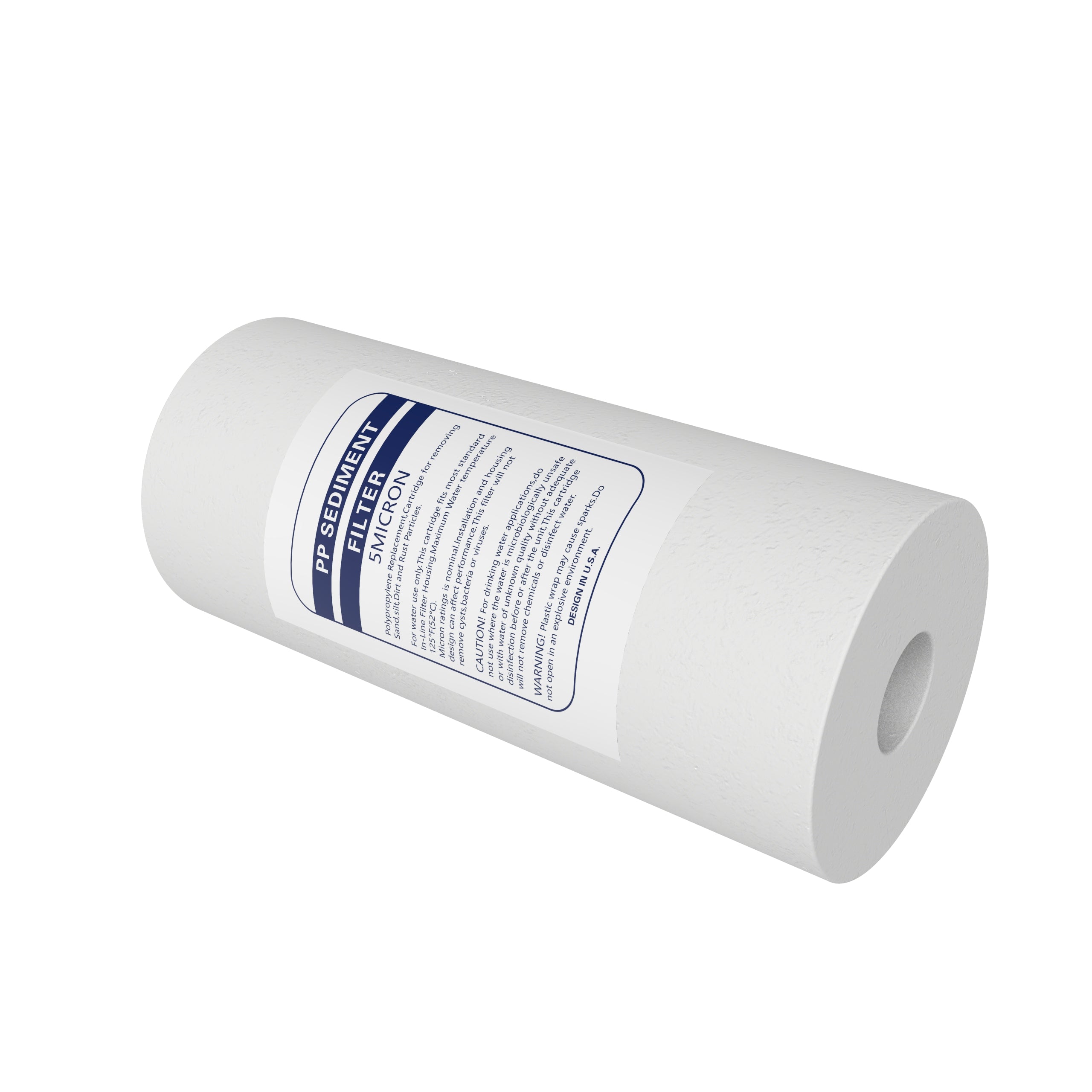 10" x 4.5" Whole House Sediment Water Filter Cartridge – Compatible with Big Blue, Pentek DGD-5005, ECP10-1, FXHSC & More