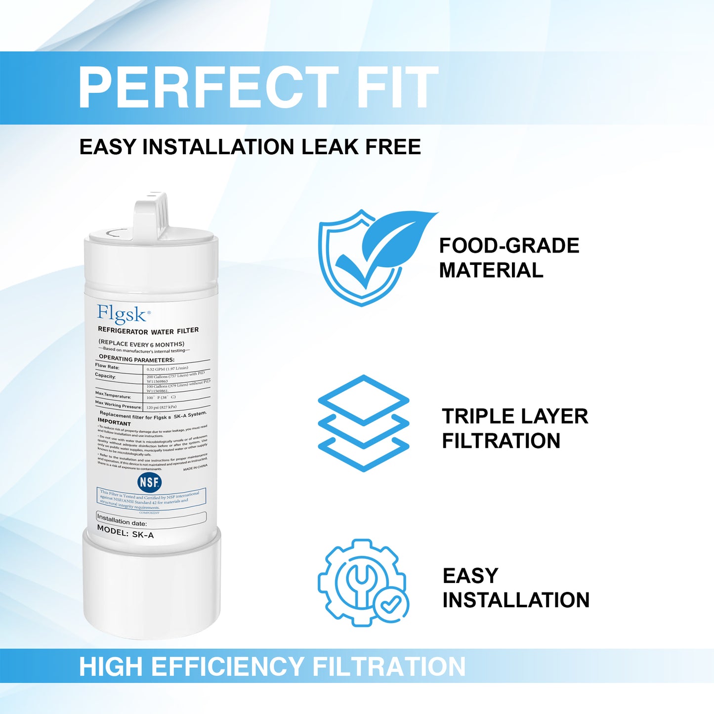 EDRARXD1 Compatible Refrigerator Water Filter – Replacement for Everydrop Filter A
