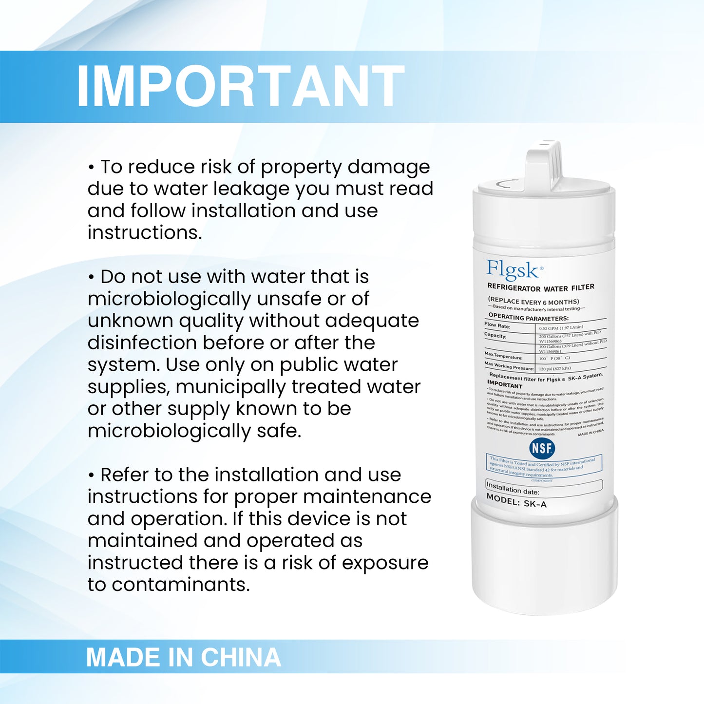EDRARXD1 Compatible Refrigerator Water Filter – Replacement for Everydrop Filter A