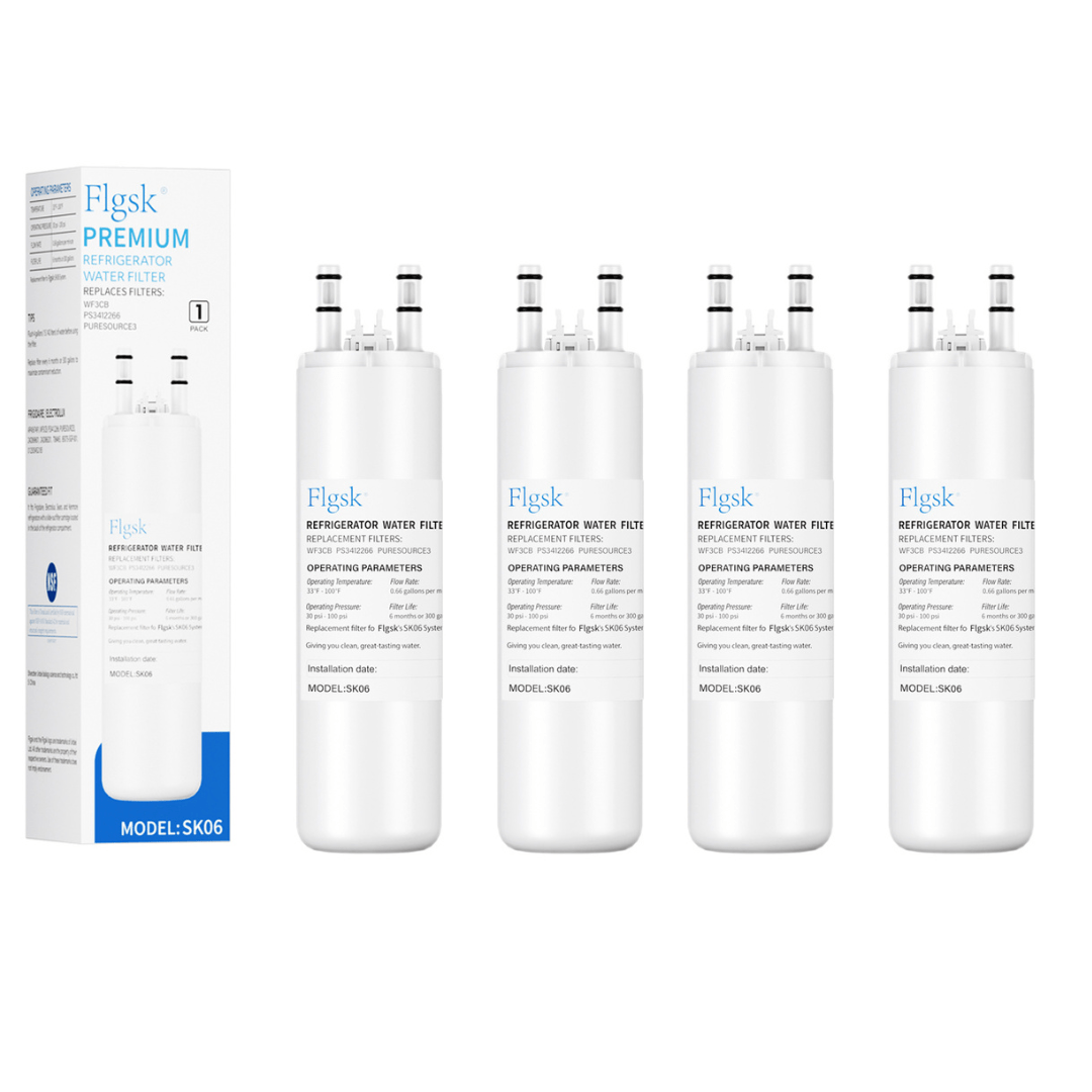WF3CB Compatible Water Filter – Flgsk Replacement for Frigidaire WF3CB, Pure Source 3, WF425, 242069601