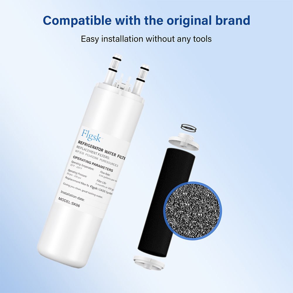 WF3CB Compatible Water Filter – Flgsk Replacement for Pure Source 3, WF425, 242069601