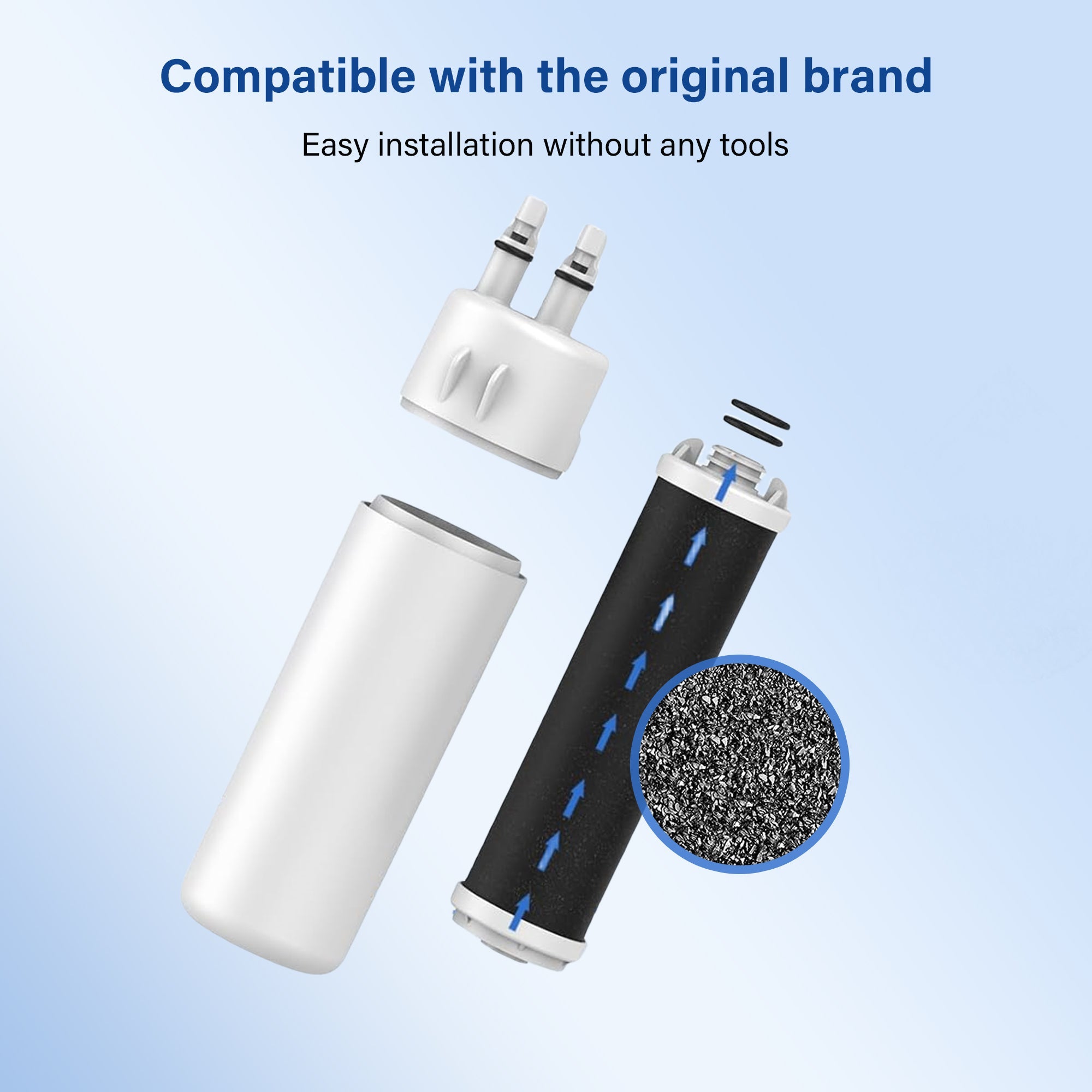 compatibility-Flgsk SK01 replacement refrigerator water filter compatible with W10295370A, EDR1RXD1, P4RFWB, P8RFWB2L – 2-pack, easy installation, high-performance filtration