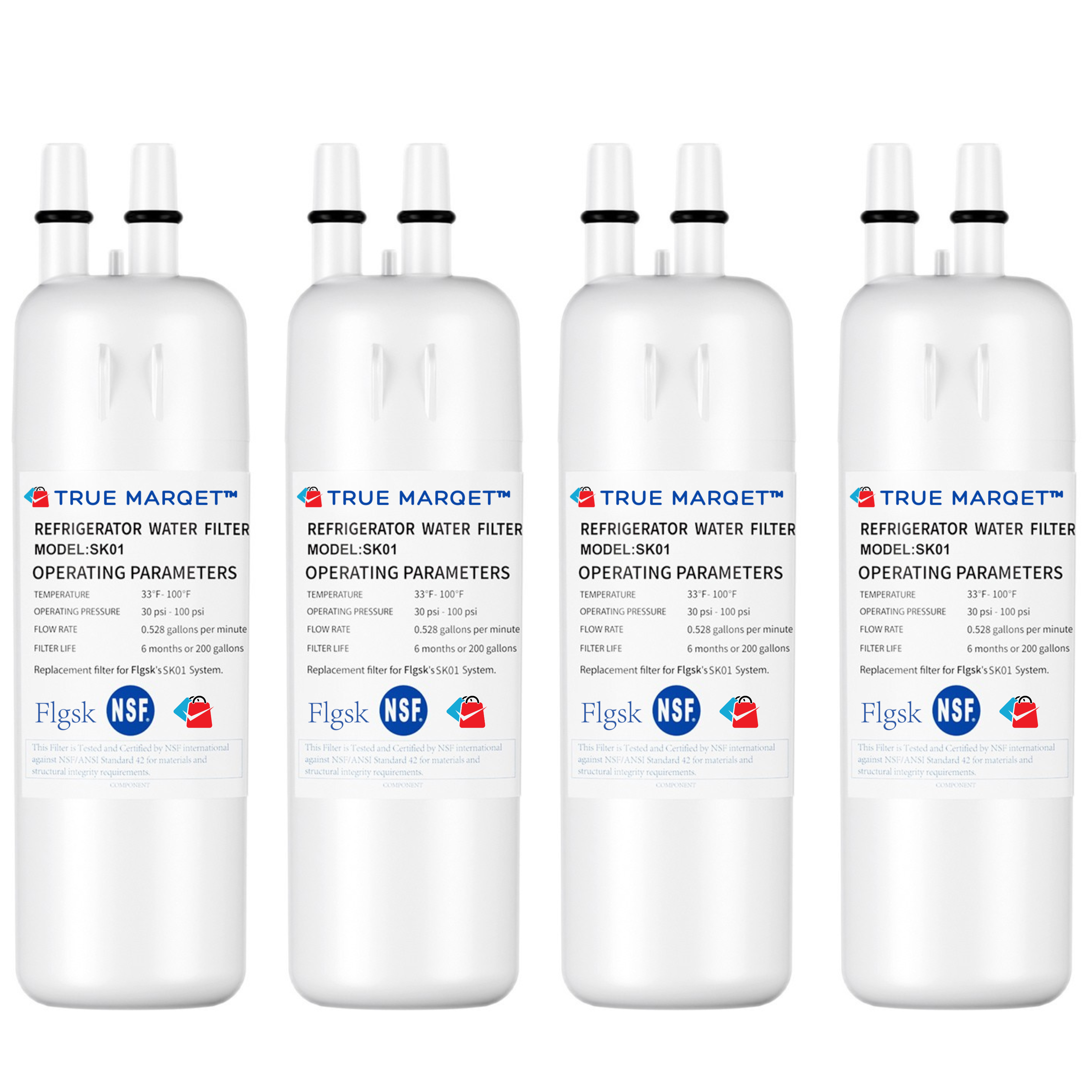 Premium Refrigerator Water Filter Compatible With Everdrop® EDR1RXD1, Whirlpool® W10295370A, Filter 1, P8RFWB2L, Kenmore® 46-9081, and P4RFWB – Flgsk SK01 Replacement Filter