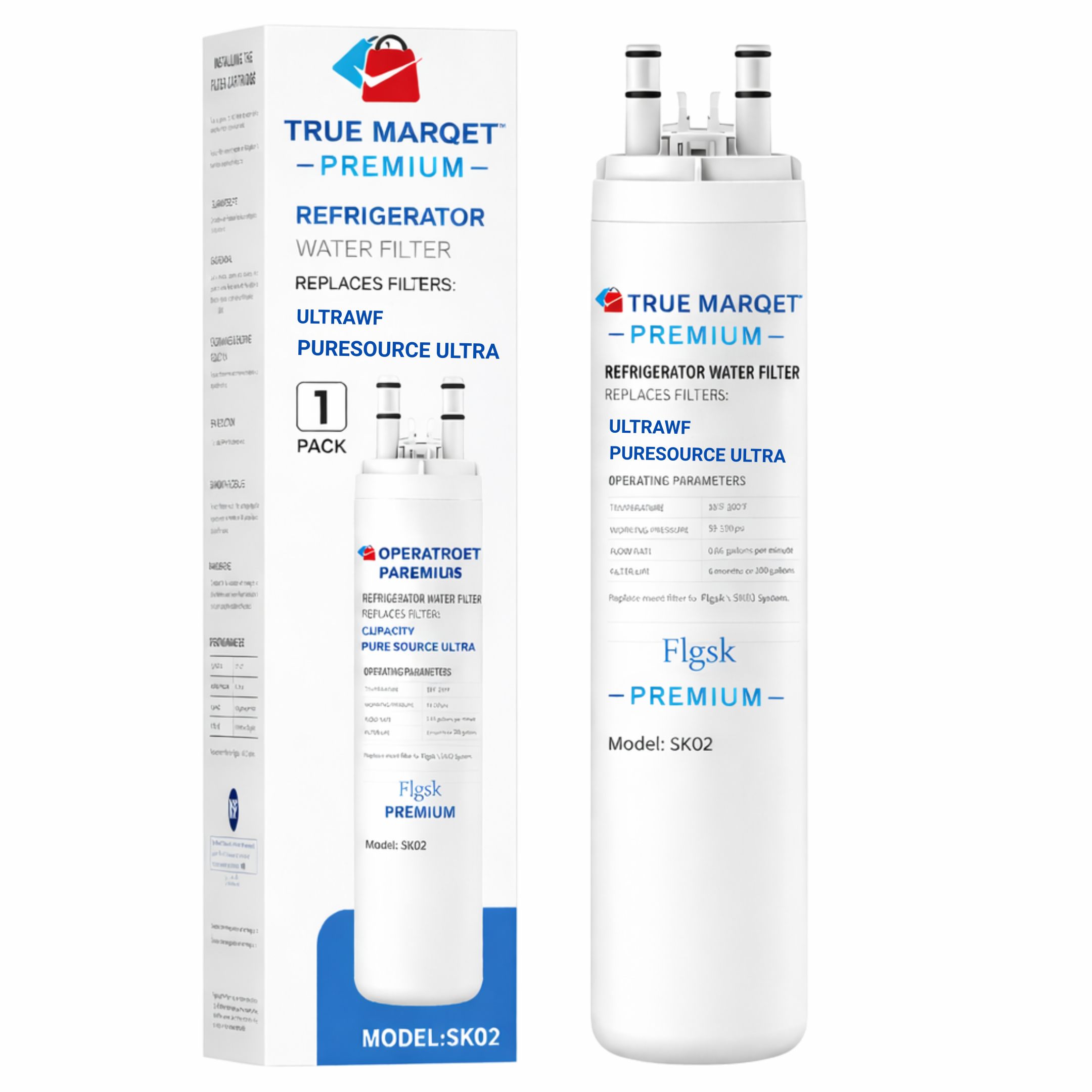 Premium Replacement for Frigidaire ULTRAWF Refrigerator Water Filter - Also Compatible With Pure Source Ultra & Kenmore 9999 & more
