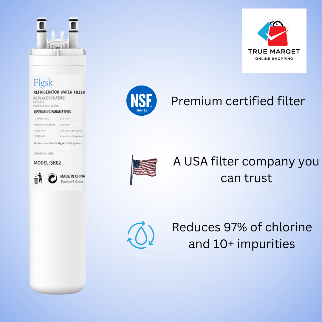 Benefits of ULTRAWF compatible refrigerator water filter by Flgsk – replacement for Pure Source Ultra and Kenmore 9999