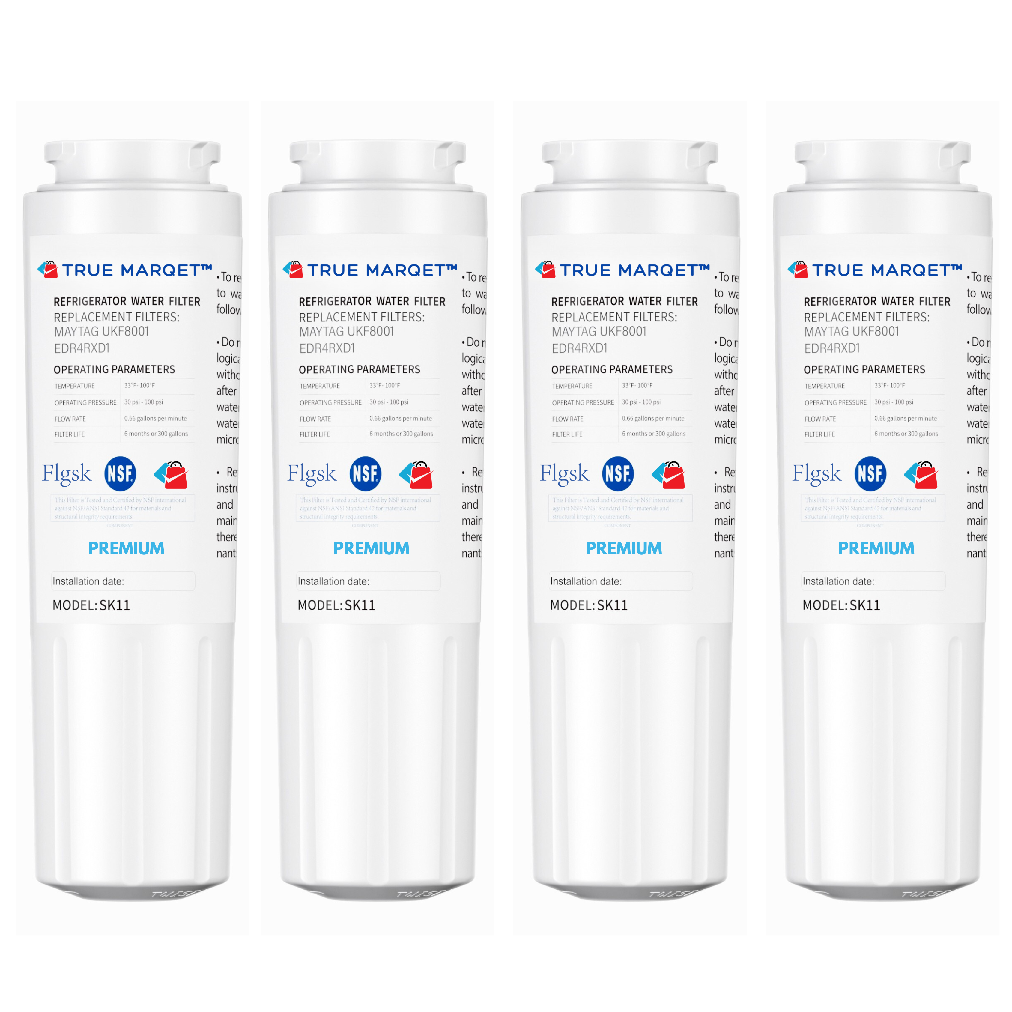 Premium Replacement for EveryDrop EDR4RXD1 Refrigerator Water Filter – Compatible with Whirlpool WHR4RXD1, Maytag UKF8001, Kitchenaid, Kenmore & More
