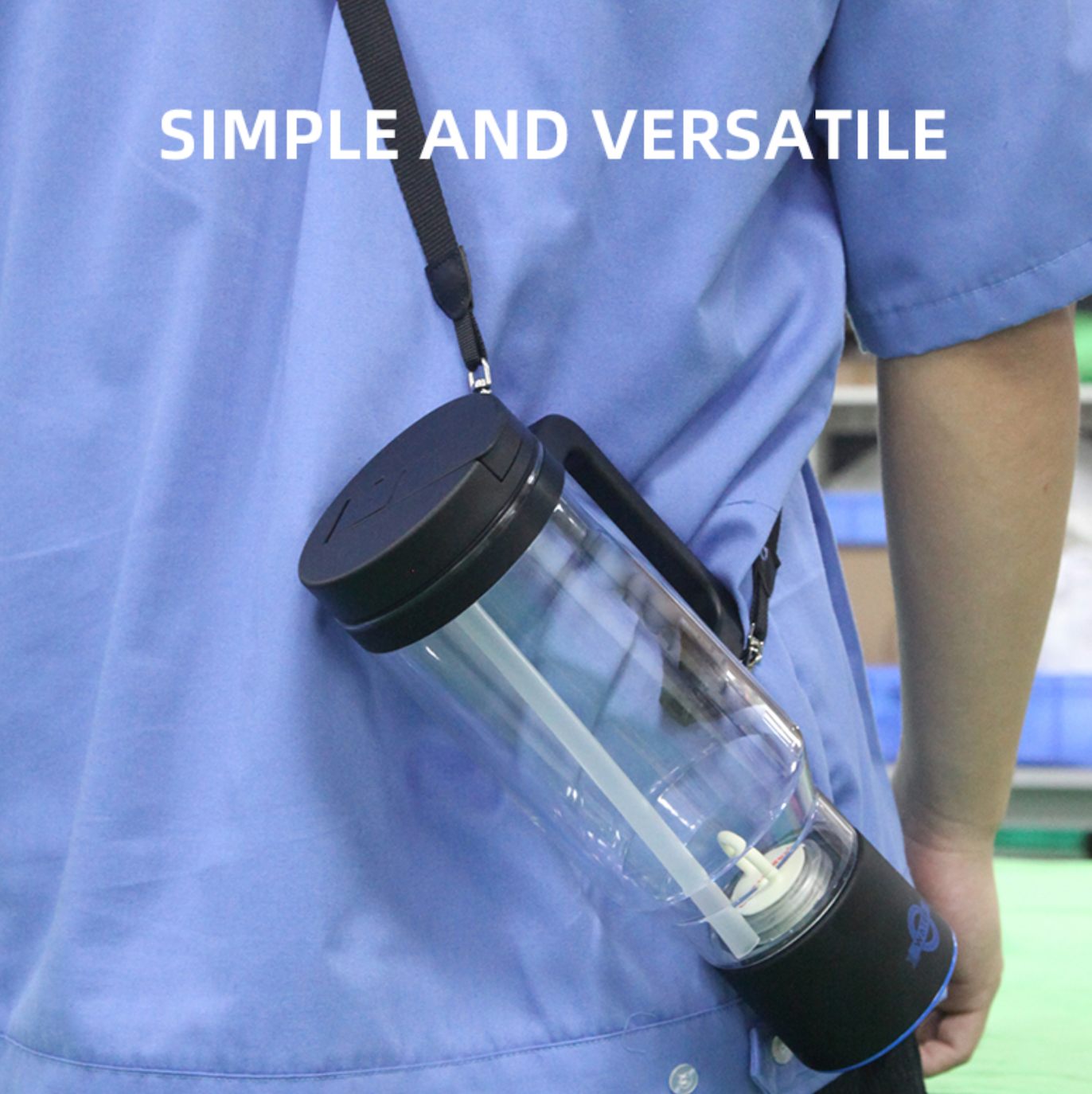 TRUE MARQET H2FLOW Hydrogen Water Bottle Tumbler – Up to 2000 PPB Molecular Hydrogen | Titanium/Platinum Electrodes | Leakproof Large Capacity 1000 mL | Rechargeable Portable Hydrogen Water Generator