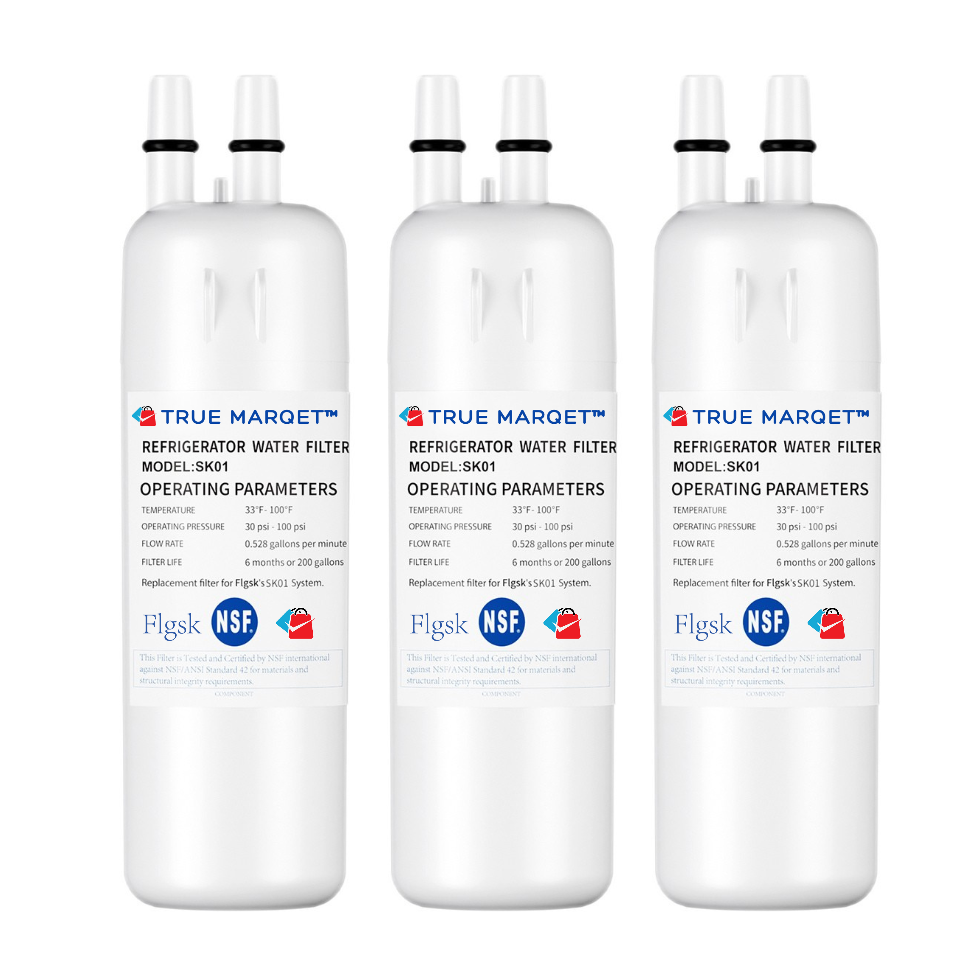 Premium Refrigerator Water Filter Compatible With Everdrop® EDR1RXD1, Whirlpool® W10295370A, Filter 1, P8RFWB2L, Kenmore® 46-9081, and P4RFWB – Flgsk SK01 Replacement Filter